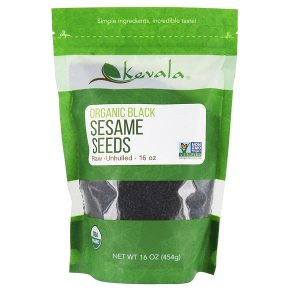 Kevala - Organic Black Sesame Seeds - 16 oz.