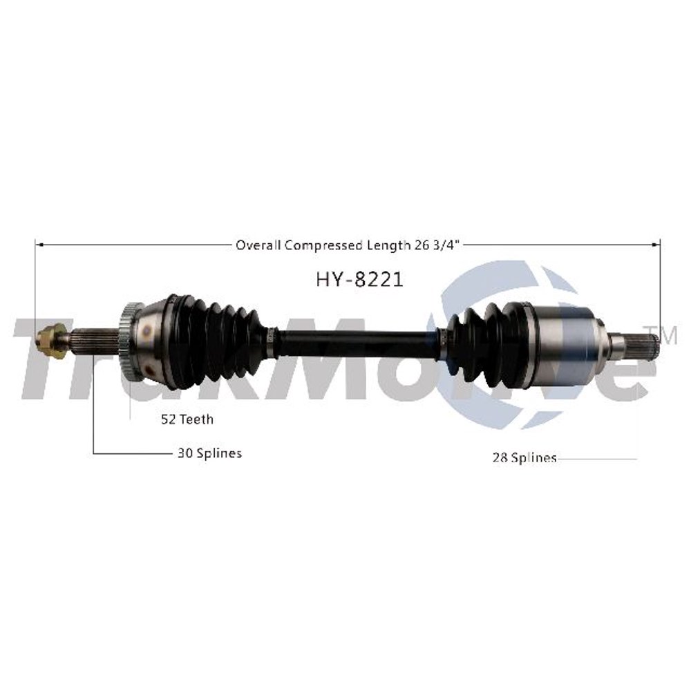 OE Replacement for 20142015 Kia Sorento Front Left CV Axle Shaft (EX