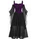 thumbnail image 5 of Vestido de Halloween para mujer, disfraz de bruja aterrador de talla grande, disfraz de mujer adulta, disfraz de fantasía para mujer, gran oferta, 5 of 5