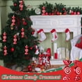 thumbnail image 4 of 12 piezas de adornos de caramelo navideño NQ colgantes con purpurina para árbol de Navidad, 4 of 5
