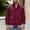 D_ Wine, variant on YLSDY Men's Fleece Jackets Plus Size Fashion Solid Long Sleeves Zipper Stand Collar Soft Comfy Warm Outwear & Jackets Black L