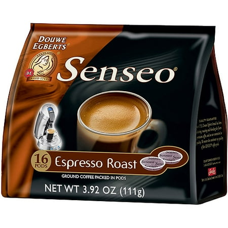 senseo pods roast espresso count oz ground coffee