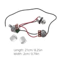 thumbnail image 6 of BESTOYARD 1Set Lightweight Plated Silver Potentiometer Harness for Guitar Metal Prewired Guitar Accessories, 6 of 7