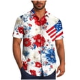 thumbnail image 2 of Blusa y camisa de manga corta con cuello vuelto Camisa casual para hombre Camisa de bolos vintage de manga corta Camisas de verano de playa cubana Camisa con botones Blusa para hombre Poliéster, 2 of 6