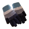 thumbnail image 2 of BXJX Womens Winter Gloves, Stretchable Casual Windproof Thermal Knit Gloves Dark Blue Size Free Size, 2 of 4