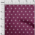 thumbnail image 1 of oneOone Cotton Flex Fabric Plus Sign Kasuri Printed Fabric 1 Yard 40 Inch Wide, 1 of 4