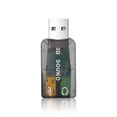 thumbnail image 1 of USB Sound Card External Mini Sound Card USB to 3.5mm Interface Stereo Audio Adapter for Windows/Android/Speaker/Laptop/Headset, 1 of 7