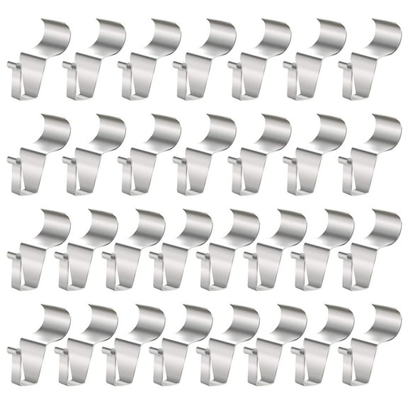 (30 Pack) Vinyl Siding Hooks Hanger, No-Hole Needed Heavy Duty Vinyl Siding Clips for No Damage Hanging Things on Siding