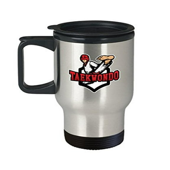 Taekwondo Travel Mug - 14 Oz Stainless Steel Coffee Cup - Perfect Martial Arts Gift