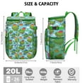 thumbnail image 3 of Travel Cooler Bag - Sky Blue Floating Island Dinosaurs Pattern Camping Beer Cooler Backpack with Bottle Opener- Waterproof Insulated Picnic Backpacks - Cooler Bag for Beach, 3 of 6