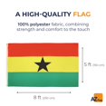 thumbnail image 2 of Bandera AZ FLAG Ghana, poliéster, 250 x 150 cm, con 2 ojales, 2 of 6