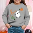 thumbnail image 2 of KPOPLK Toddler Girls Crewneck Sweatshirts, 9 Pack Kids Graphic Long Sleeve Shirts Pullover Cotton Tops(2Y,Grey), 2 of 4