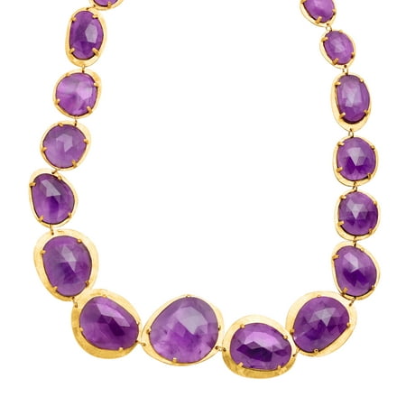 Piara 151 ct Amethyst Necklace in 18kt Gold-Plated Sterling Silver