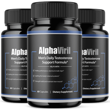 Alpha Viril Advanced Formula Pills All Natural Vitamin Supplement AlphaViril 180 Capsules
