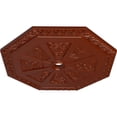 thumbnail image 3 of 29 1/8"OD x 2 1/4"ID x 1 1/8"P Spring Octagonal Ceiling Medallion (Fits Canopies up to 3"), Hand-Painted Firebrick, 3 of 6