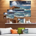 thumbnail image 3 of Volcanic Beach Stormy Weather - Seashore Canvas Art Print, 3 of 4