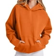 thumbnail image 2 of HomeDM Hoodies for Women Oversized Sweatshirts Long Sleeve Pullover Tops Fall Winter Outfits with Pockets, 2 of 6