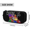 thumbnail image 3 of Veeki Anime Multifunction Pencil Case - Large Capacity Pencil Bag - 2 Compartments Storage Pouch With Zipper For Boy Girl School Supplies, 3 of 4