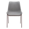 thumbnail image 2 of Silla de Comedor Magnus Gris Kessa Muebles Piel Sintética 54 x 90 x 60 cm, 2 of 5
