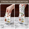 thumbnail image 6 of 4 Pcs Pioneer Flower Floral Print Pattern Funny Kitchen Towels, Microfiber Dish Towels, Kitchen Tea Towels Set 18" X 26", 6 of 6