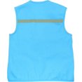 thumbnail image 3 of Cargo Vest for Kids with Reflective Straps & Bucket Hat with Chin Strap - Light Blue - XS, 3 of 4