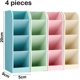 thumbnail image 2 of Set of 4 Multifunctional Pen Holder Organizer, Desk Stationery Storage Box for Office Home School Supplies, 2 of 4