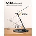 thumbnail image 4 of Soporte para portátil Nulaxy Telescopic 360 Rotating LS18 negro, 4 of 7