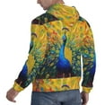 thumbnail image 6 of Haiem Peacocks Patterned Men's Hoodie with Kangaroo Pocket - Ideal Pullover Sweatshirt for Daily Wear, Travel, and Home-X-Large, 6 of 7