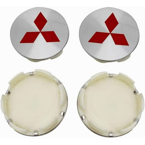 4pcs Car Hub Centre Caps for Mitsubishi 58mm Waterproof Wheel Center Hub DustProof Rim Wheel Decoration Cover Emblem Sticker Accessories