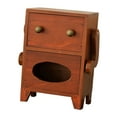 thumbnail image 4 of DOLITY Mini Storage Cabinet with Drawer Decoration for Necklace Living Room Bedroom Brown, 4 of 9