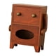 thumbnail image 4 of Mini armario de almacenamiento con cajón y dispensador de pañuelos, regalo de inauguración de la casa, diseño retro. Marrón, 4 of 9