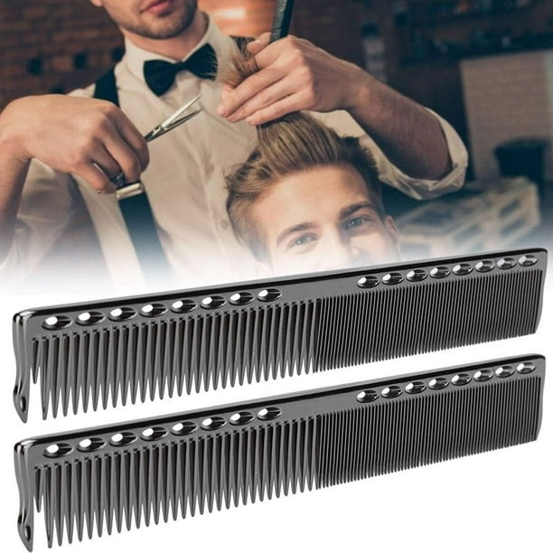 Peine para Cabello, Peines para Cabello Hombre, Peines Delgado, 2PCS Peine de Corte de Pelo Peine de Dientes Finos de Acero Inoxidable Peine de Peluquería para Cortar el Cabello