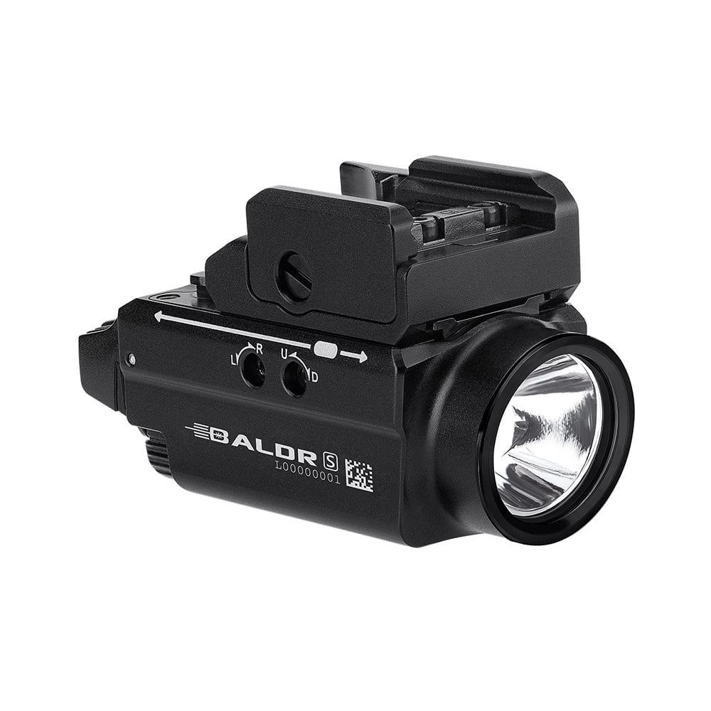 Olight Baldr S Strobe Rechargeable Light, 800 Lumens White LED and Green Laser