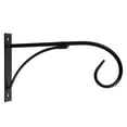 thumbnail image 2 of Ecohintz Hanging Basket Hooks, 10" Wrought Iron Hanging Hook - Heavy Duty Plant Bracket for Porch Baskets/Outdoor Decor, Powder-Coated Wall Mount Hooks for Hanging Plants, Black, 2 of 9