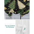 thumbnail image 3 of Christmas Tree Tie Up Curtains for Windows 45 Inch Length Balloon Curtains Kitchen Adjustable Balloon Window Shade Black Green Xmas Tree Winter Tie Up Valance Bathroom Curtain Window 34"x45", 3 of 6