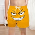 thumbnail image 2 of LIIPEE Boys Swimsuits Casual Summer Swim Trunks With Cartoon Graphic Printed Beach Shorts For Kids Pool Party Soft Breathable Comfortable Cute Daily Swimwear,Yellow,7-8 Years, 2 of 4