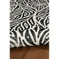 thumbnail image 3 of Linon Washable Kai Polyester 2'x3' Rug in Ivory and Black, 3 of 18