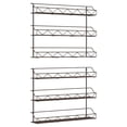 thumbnail image 2 of Auledio 3 Tier Metal Spice Rack (2 Pack) Wall Mount Seasoning Jars Shelf for Cupboard, Pantry Door (Bronze), 2 of 7
