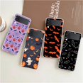 thumbnail image 2 of FL Phone Cover For Samsung Galaxy Z Flip 7,6,5,4 Case Transparent For Samsung Z Flip 3 Hard PC Shell Halloween Pumpkin Ghost Bat, 2 of 7