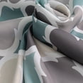 thumbnail image 5 of Cortina de ducha impermeable y antimoho (180 x 180 cm) con estampado geométrico, con 12 ganchos, 5 of 5