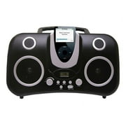 iConcepts Sound Boom - Clock radio with Apple Dock cradle - black