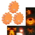 thumbnail image 4 of LED Road Flares Light, Shock Resistant 3pcs High Strength Universal Roadside Warning  Light  For Bike For Car Blue,Orange,Orange With Dot Type, 4 of 8