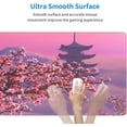 thumbnail image 5 of Japanese Sakura Flower Extended Mouse Pad 31.5x11.8 Inch XL Pink Cherry Blossom Non-Slip Rubber Base Large Mousepad with Stitched Edges Waterproof Keyboard Mouse Mat Desk Pad for Office Home Game, 5 of 6