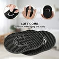 thumbnail image 5 of Emlimny 4 Packs Pocket Palm Combs, Shampoo Comb, Pocket Hair Comb, Massager Hair Brush Comb, Scalp Massager Brush Comb (Black), 5 of 8