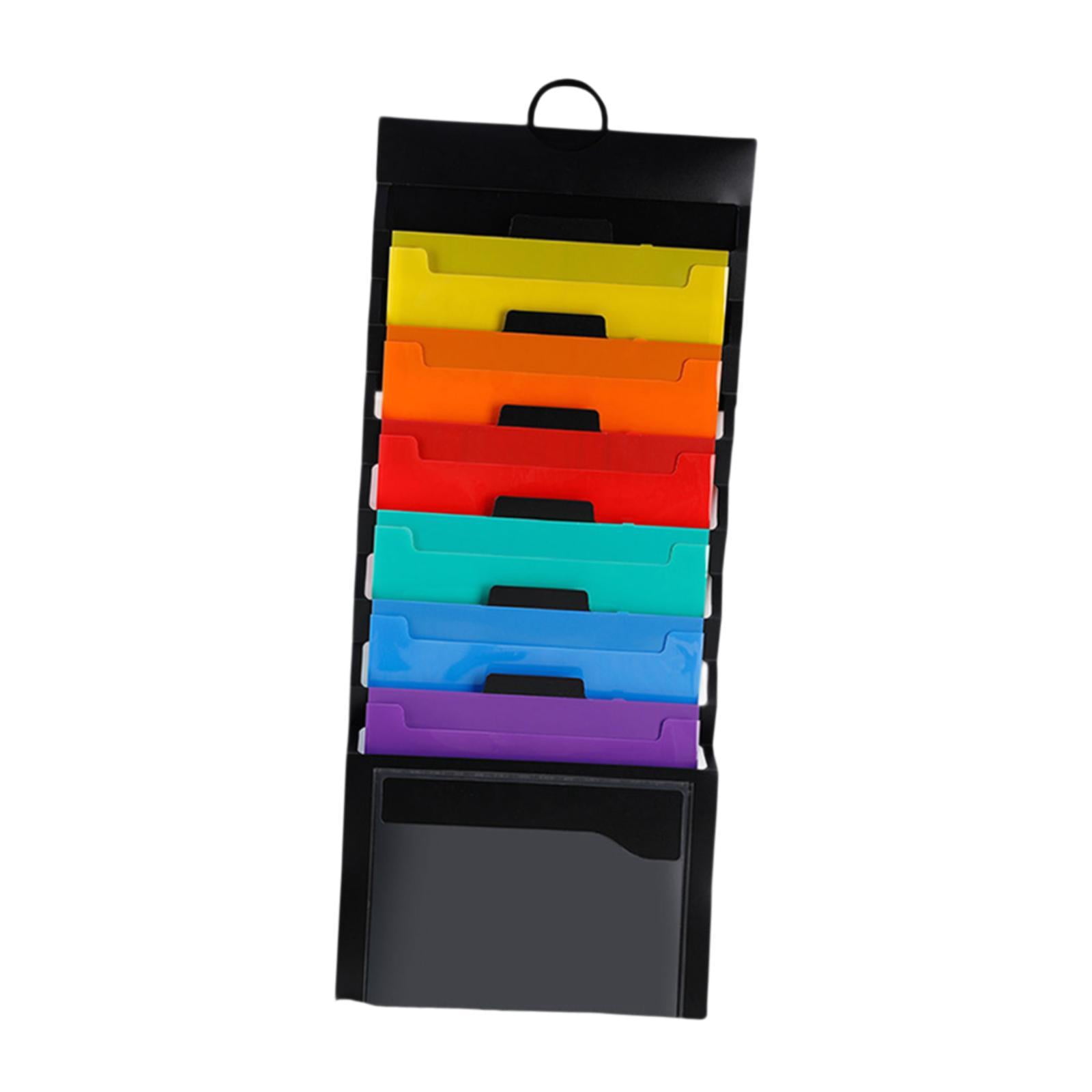 figatia Expanding File Folder Accordion File Organizer 6 Pocket Multifunctional Hanging File Organizer for files Organization Meeting