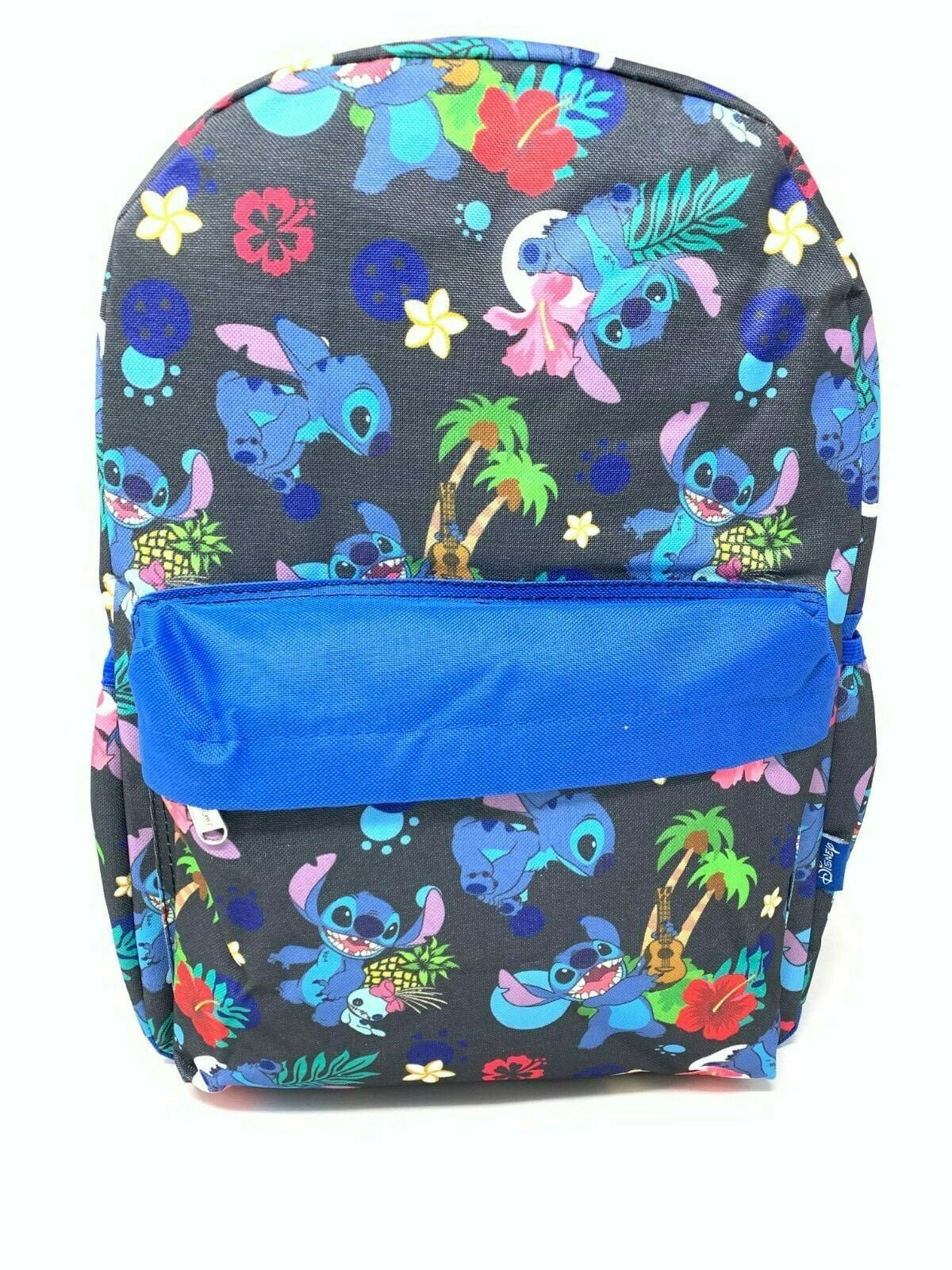 Disney Lilo and Stitch Allover Print 16" Girls Large School Backpack