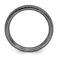 thumbnail image 2 of 925 Sterling Silver Stackable Expressions Black-plated Cable Ring Size: 6; for Adults and Teens; for Women and Men, 2 of 5