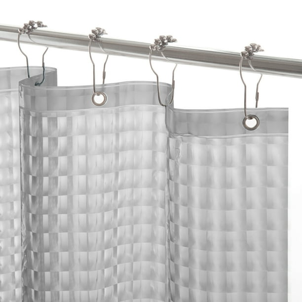 Kenney® Medium Weight Embossed PEVA Shower Curtain Liner, 70" W x 72" H