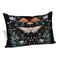thumbnail image 2 of Black Butterfly Spring Pillow Covers Queen, Summer Botanical Watercolor Soft Brushed Microfiber Breathable Throw Pillow Covers, Decorative Pillowcase with Zipper for Couch Sofa Bedroom 20"x30", 2 of 9