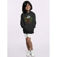 thumbnail image 2 of Colorful Sid the Science Kid - Themed Retro Neon Character Graphic Youth's Hoodie, 2 of 4